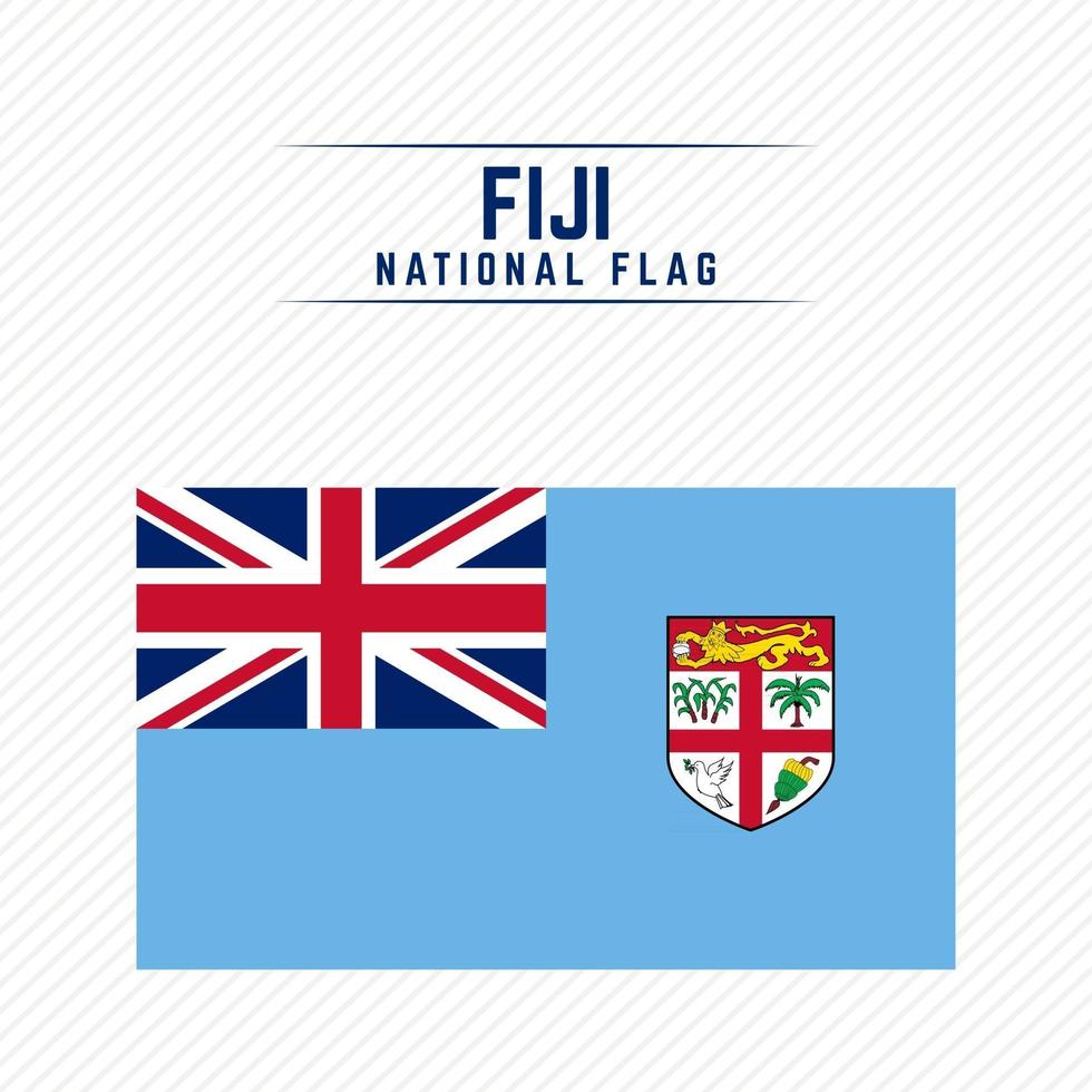 nationale vlag van fiji vector