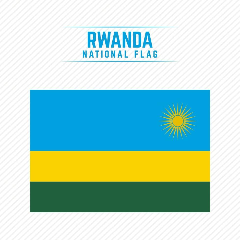 nationale vlag van rwanda vector