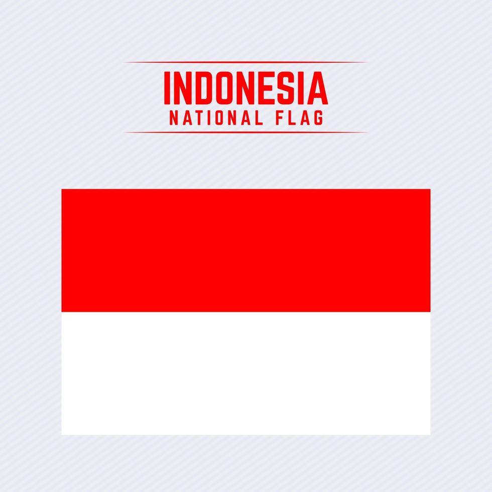 nationale vlag van indonesië vector