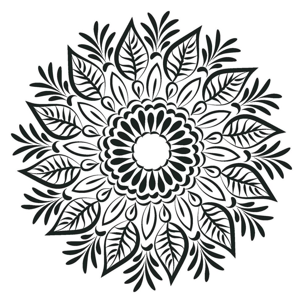 mandala de wervelingen voor afdrukbare vector