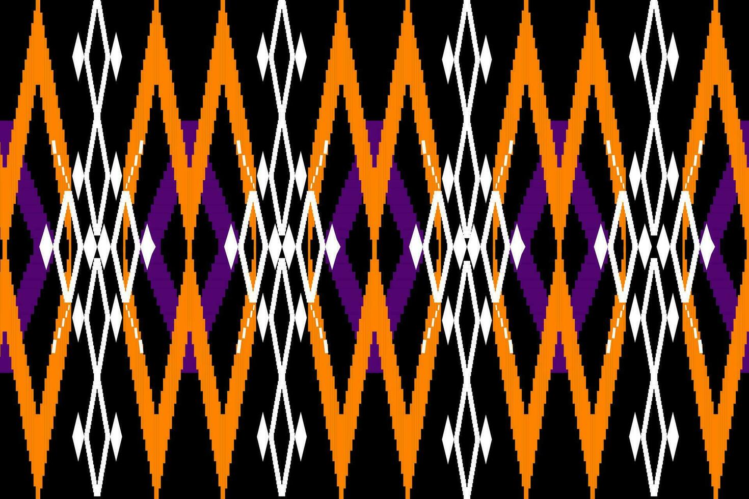 ikat vector etnisch naadloos patroon ontwerp. ikat aztec kleding stof tapijt ornamenten textiel decoraties behang. tribal boho inheems etnisch kalkoen traditioneel borduurwerk vector achtergrond