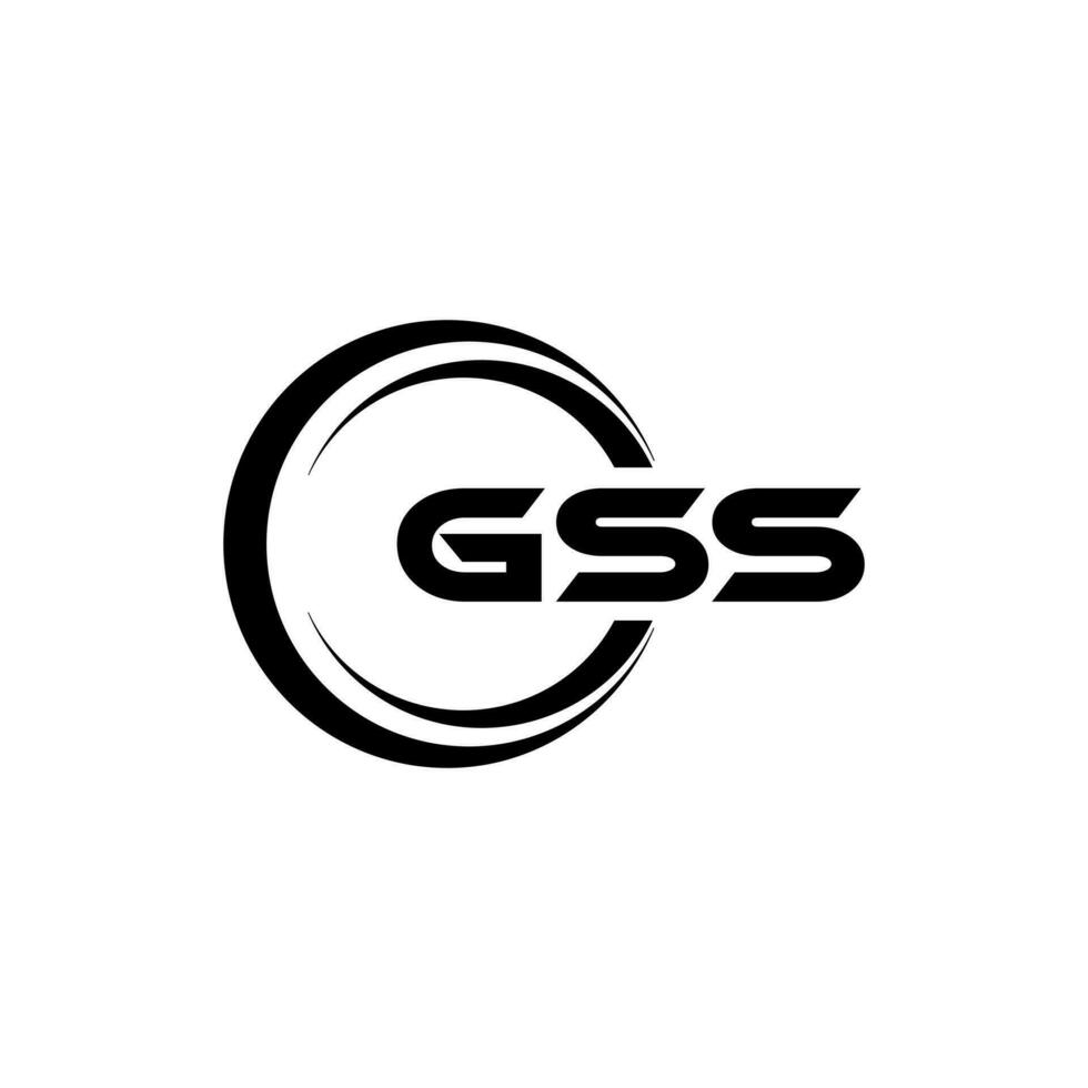gss logo ontwerp, inspiratie voor een uniek identiteit. modern elegantie en creatief ontwerp. watermerk uw succes met de opvallend deze logo. vector