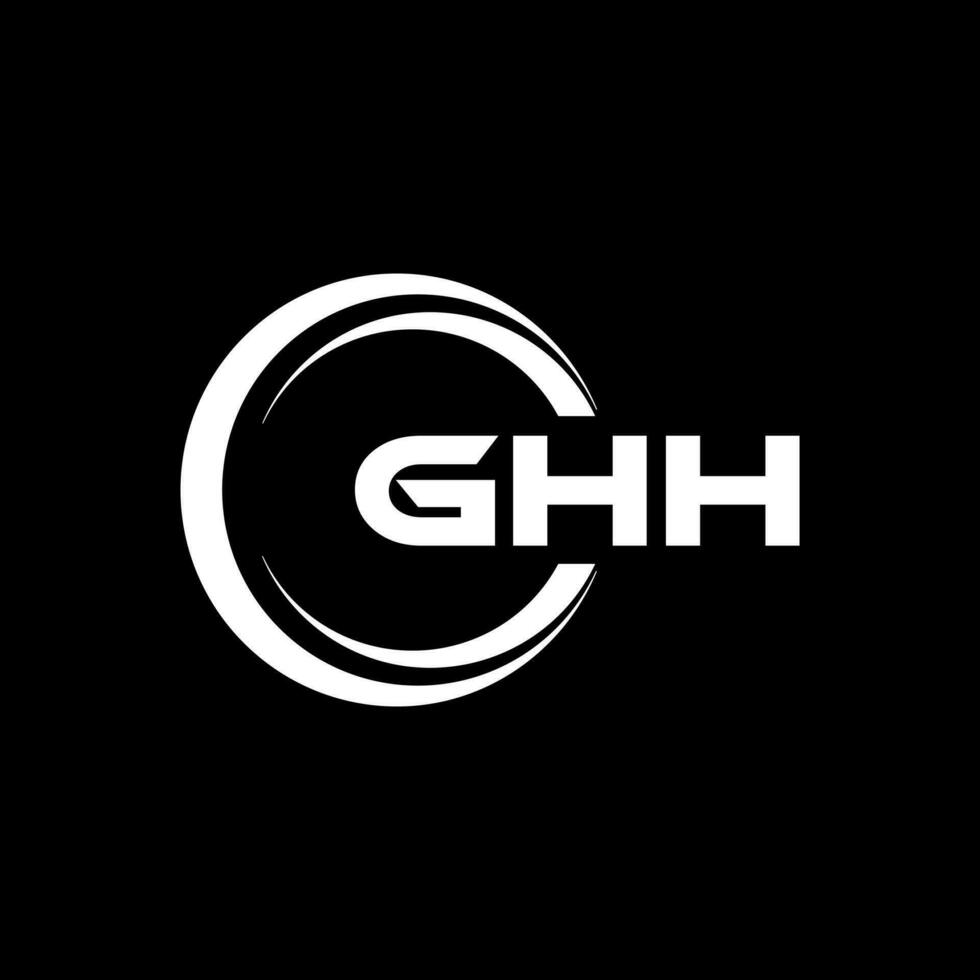 ghh logo ontwerp, inspiratie voor een uniek identiteit. modern elegantie en creatief ontwerp. watermerk uw succes met de opvallend deze logo. vector