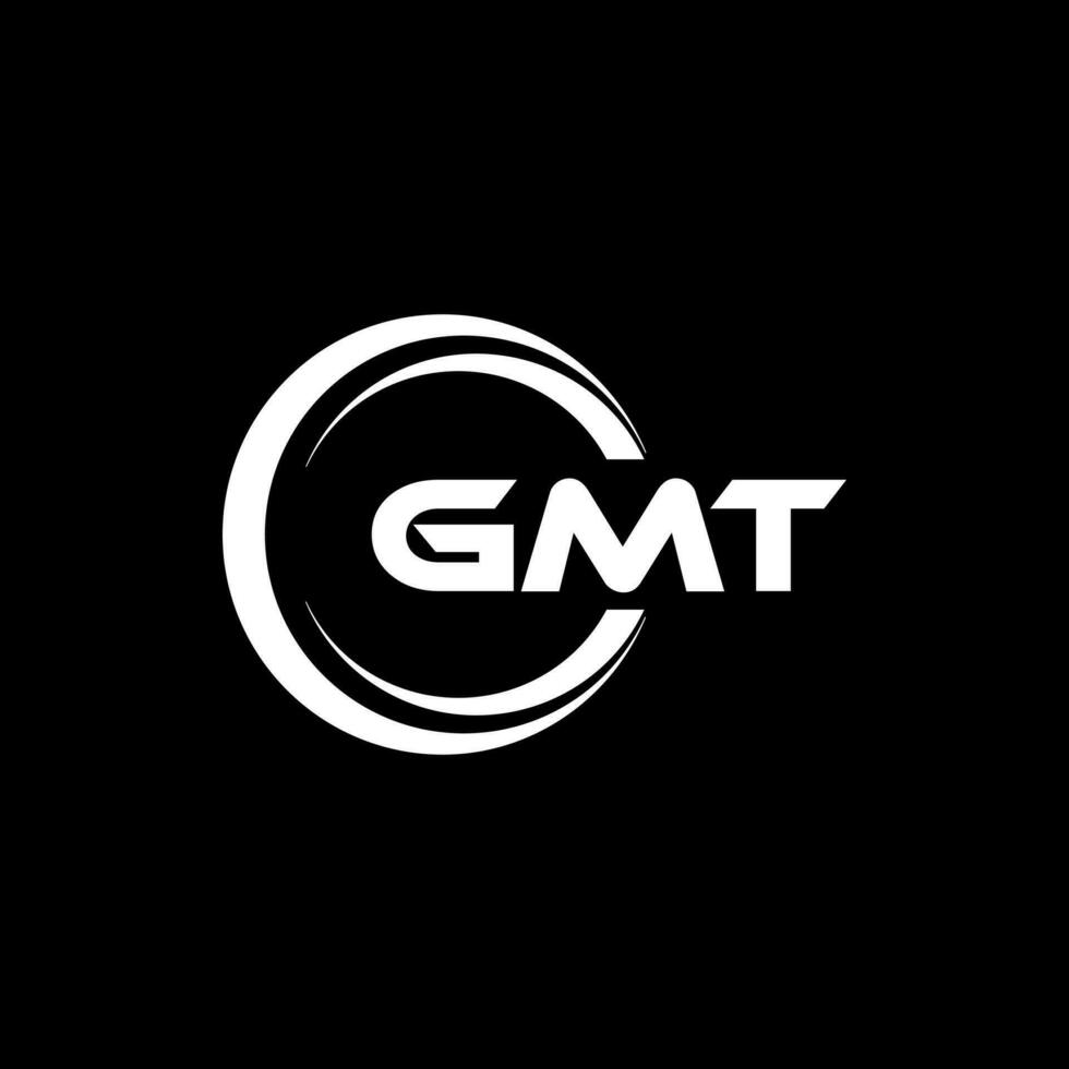 GMT logo ontwerp, inspiratie voor een uniek identiteit. modern elegantie en creatief ontwerp. watermerk uw succes met de opvallend deze logo. vector