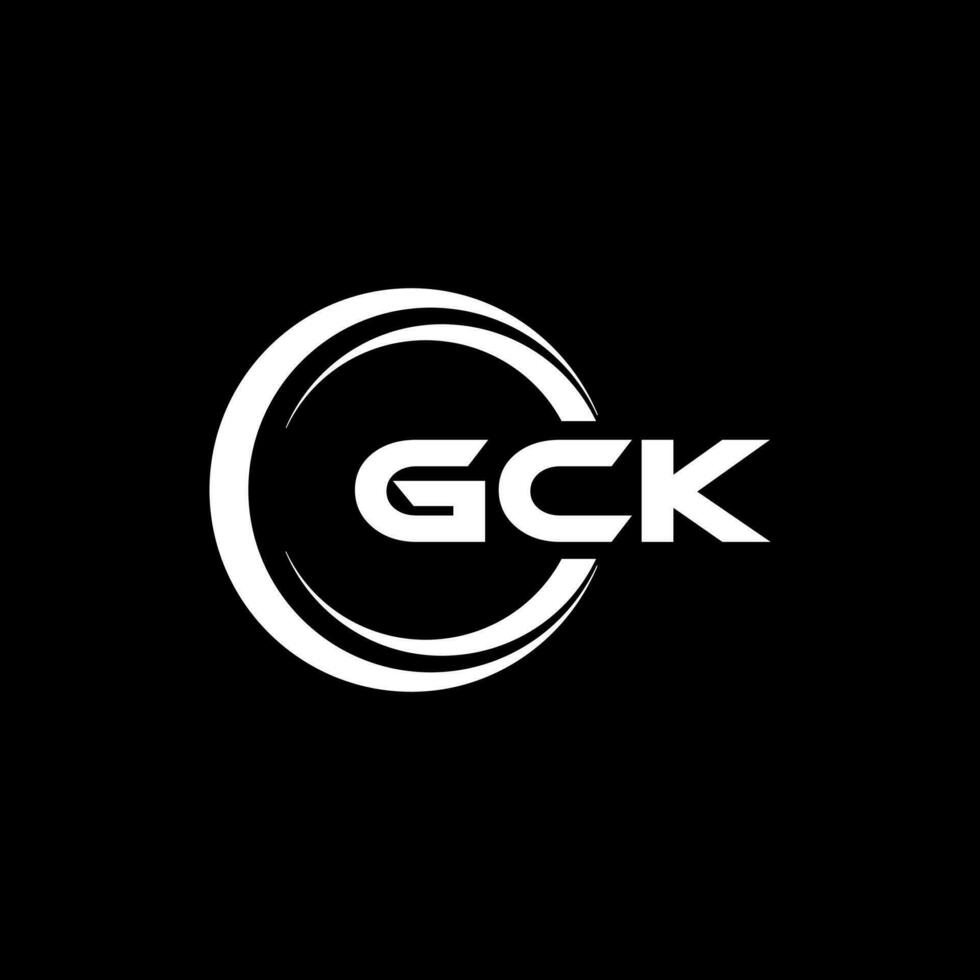 gck logo ontwerp, inspiratie voor een uniek identiteit. modern elegantie en creatief ontwerp. watermerk uw succes met de opvallend deze logo. vector