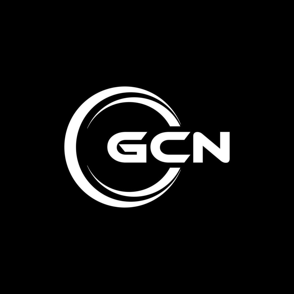 gcn logo ontwerp, inspiratie voor een uniek identiteit. modern elegantie en creatief ontwerp. watermerk uw succes met de opvallend deze logo. vector