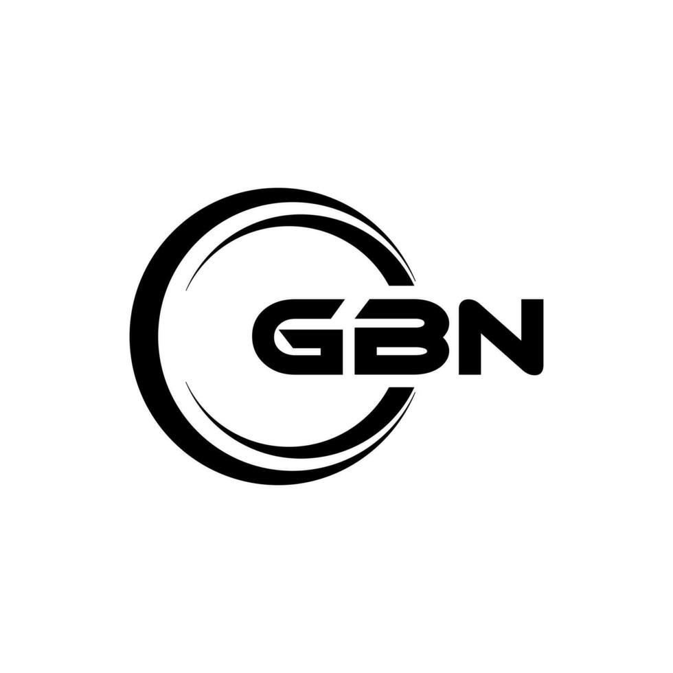 gbn logo ontwerp, inspiratie voor een uniek identiteit. modern elegantie en creatief ontwerp. watermerk uw succes met de opvallend deze logo. vector