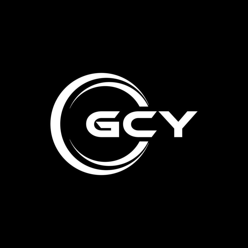 gcy logo ontwerp, inspiratie voor een uniek identiteit. modern elegantie en creatief ontwerp. watermerk uw succes met de opvallend deze logo. vector