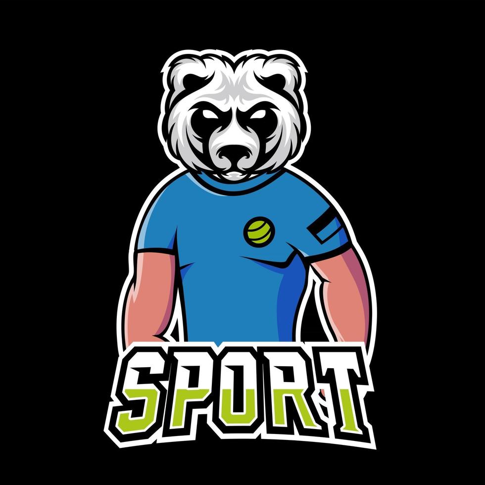 beer sport of esport gaming mascotte logo sjabloon, voor uw team vector