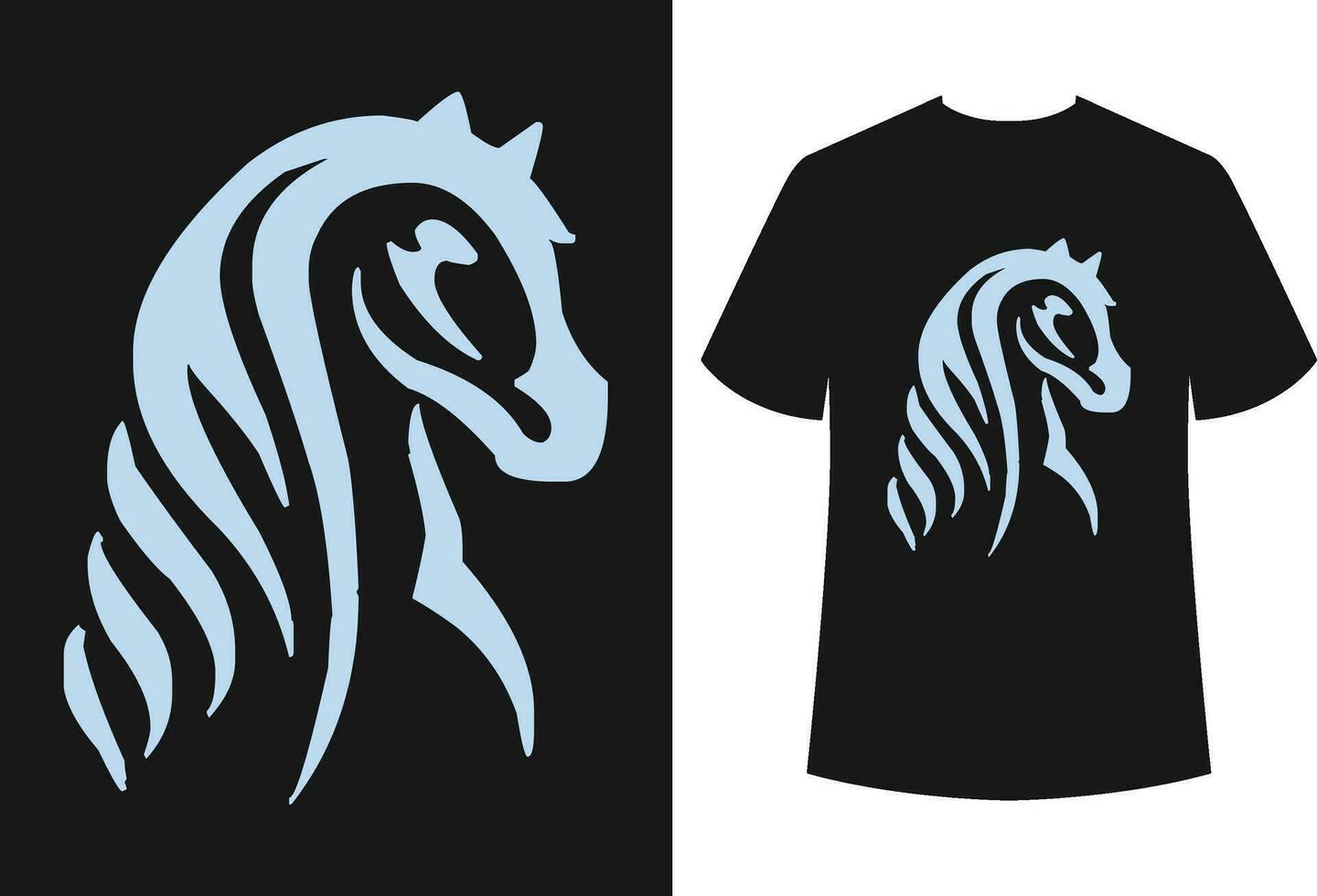 paard t-shirt ontwerp vector