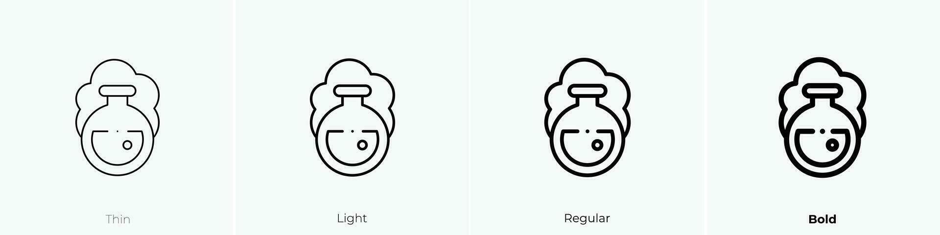 test buizen icoon. dun, licht, regelmatig en stoutmoedig stijl ontwerp geïsoleerd Aan wit achtergrond vector