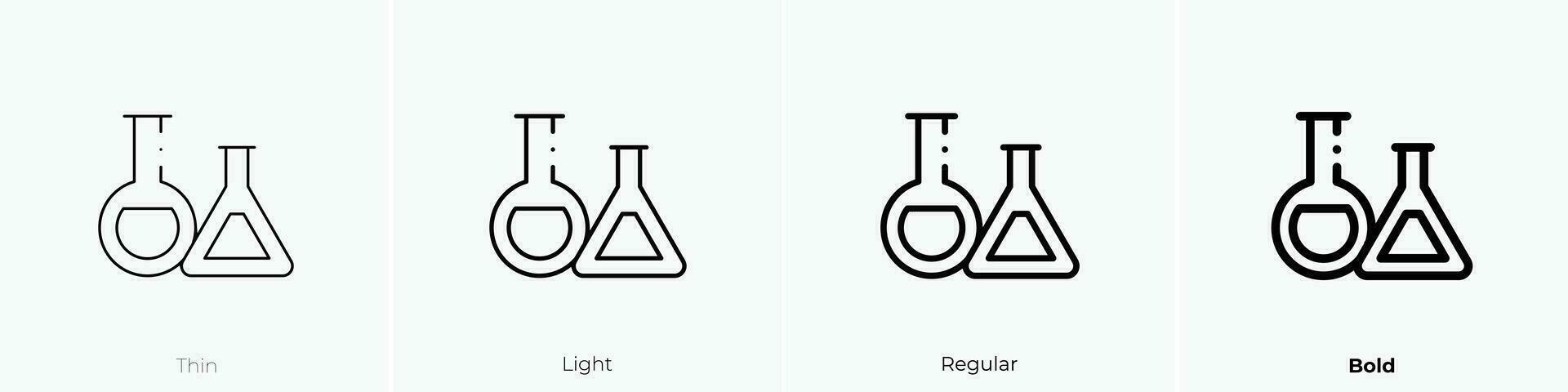 test buizen icoon. dun, licht, regelmatig en stoutmoedig stijl ontwerp geïsoleerd Aan wit achtergrond vector