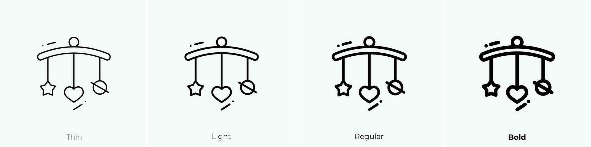 speelgoed- icoon. dun, licht, regelmatig en stoutmoedig stijl ontwerp geïsoleerd Aan wit achtergrond vector