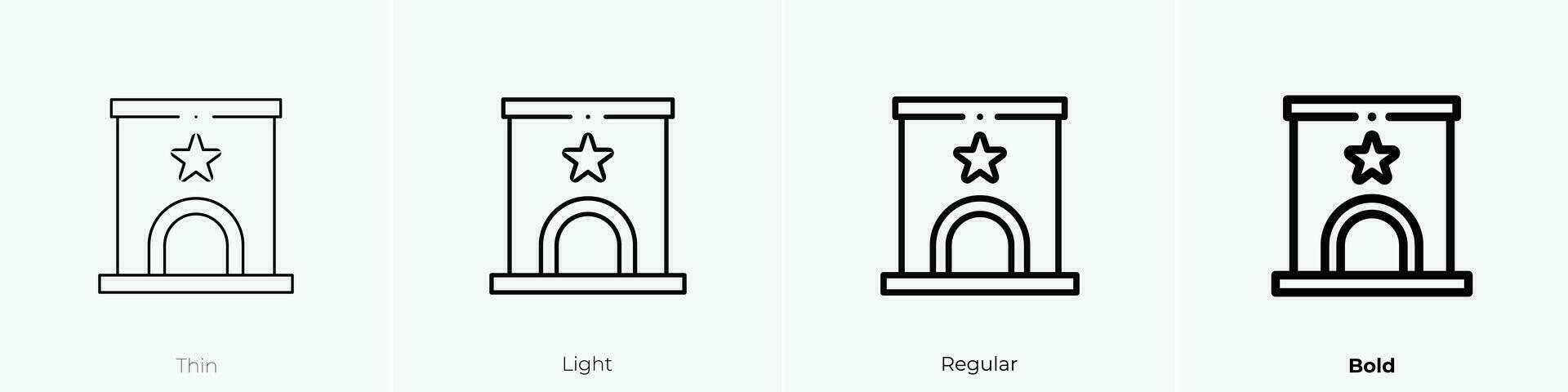 ticket venster icoon. dun, licht, regelmatig en stoutmoedig stijl ontwerp geïsoleerd Aan wit achtergrond vector