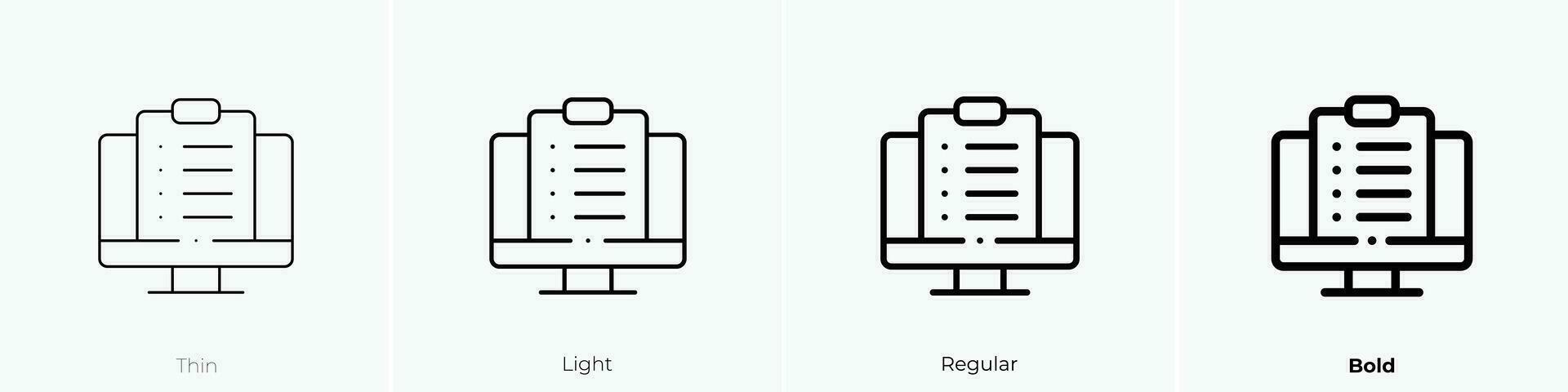 bruikbaarheid icoon. dun, licht, regelmatig en stoutmoedig stijl ontwerp geïsoleerd Aan wit achtergrond vector