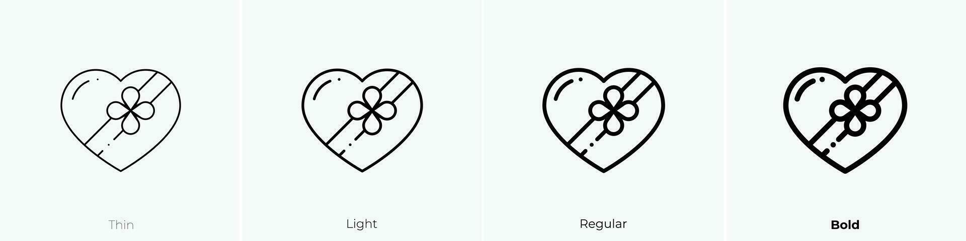 Valentijn icoon. dun, licht, regelmatig en stoutmoedig stijl ontwerp geïsoleerd Aan wit achtergrond vector