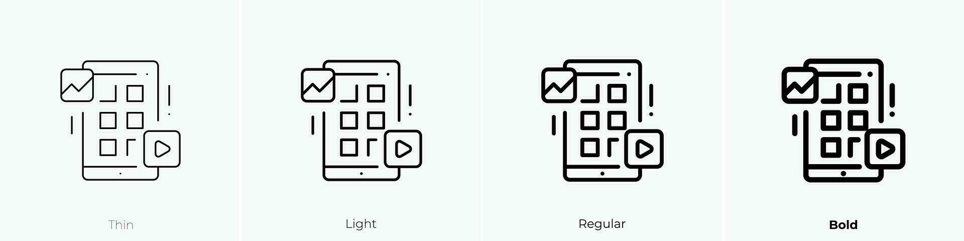 ui icoon. dun, licht, regelmatig en stoutmoedig stijl ontwerp geïsoleerd Aan wit achtergrond vector