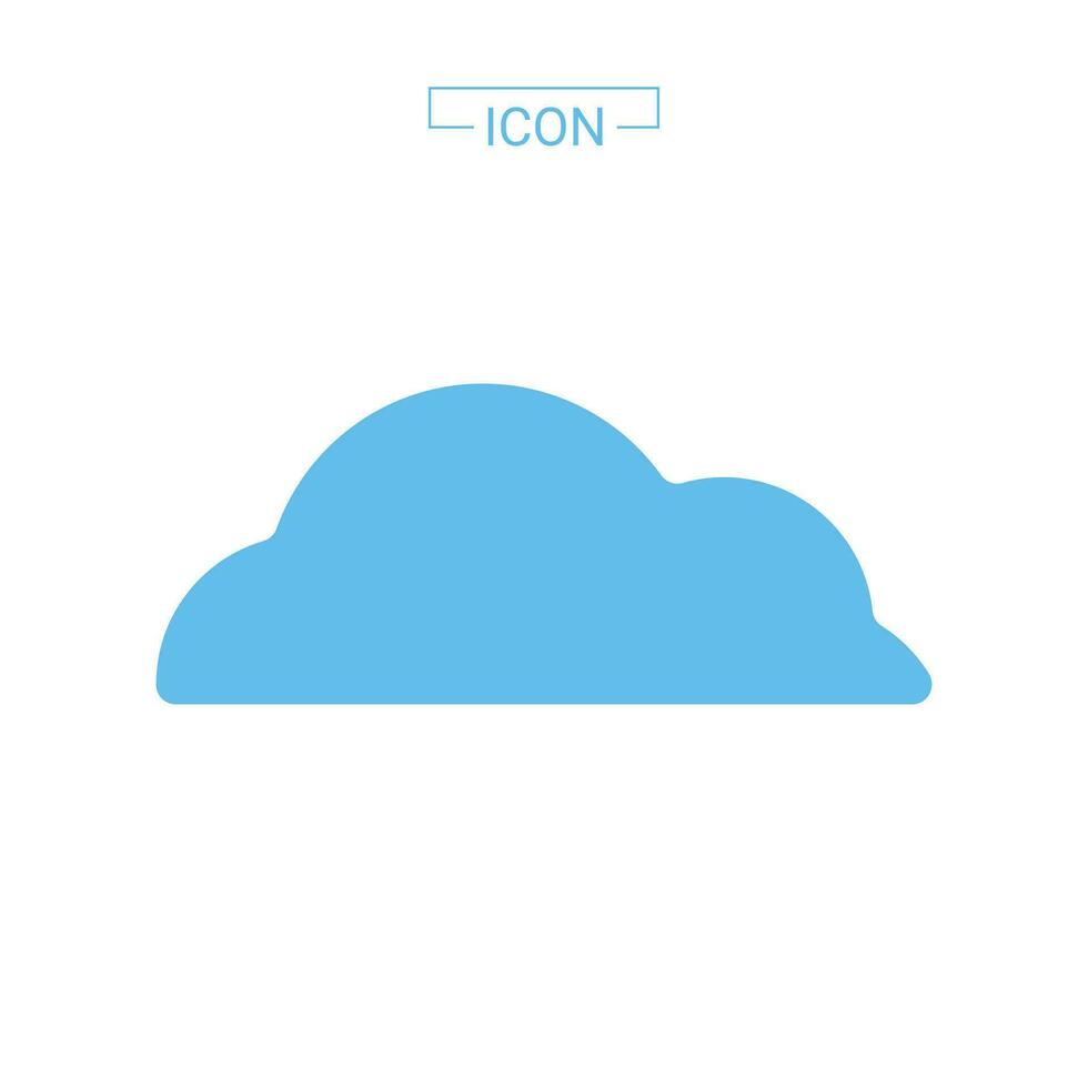 wolken vector pictogram geïsoleerd op een witte achtergrond