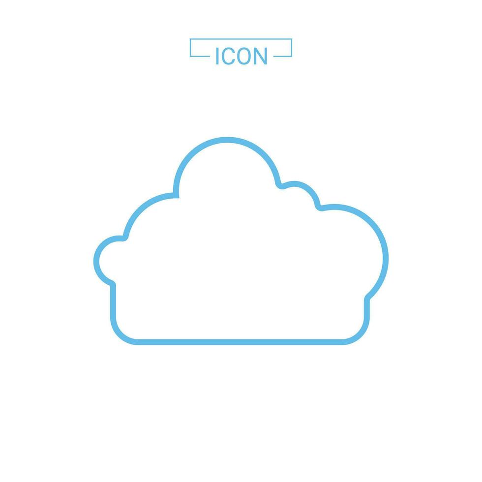 wolken vector pictogram geïsoleerd op een witte achtergrond