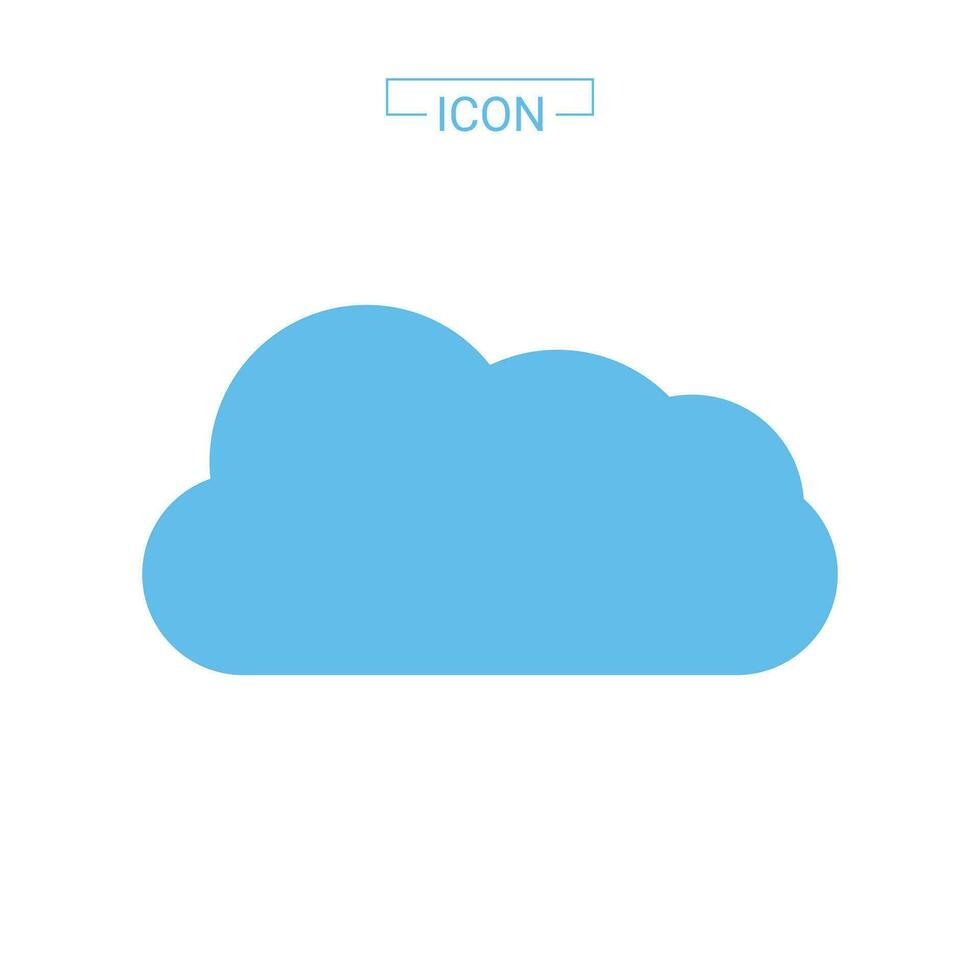 wolken vector pictogram geïsoleerd op een witte achtergrond