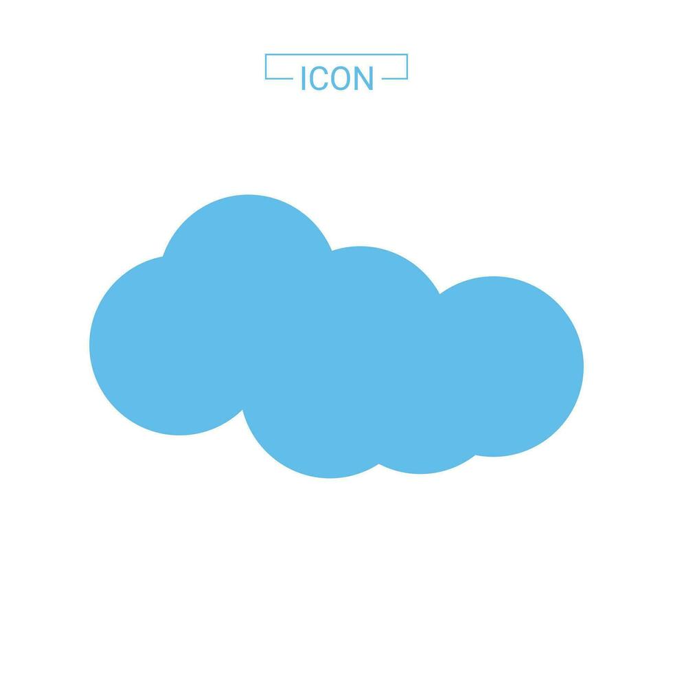 wolken vector pictogram geïsoleerd op een witte achtergrond