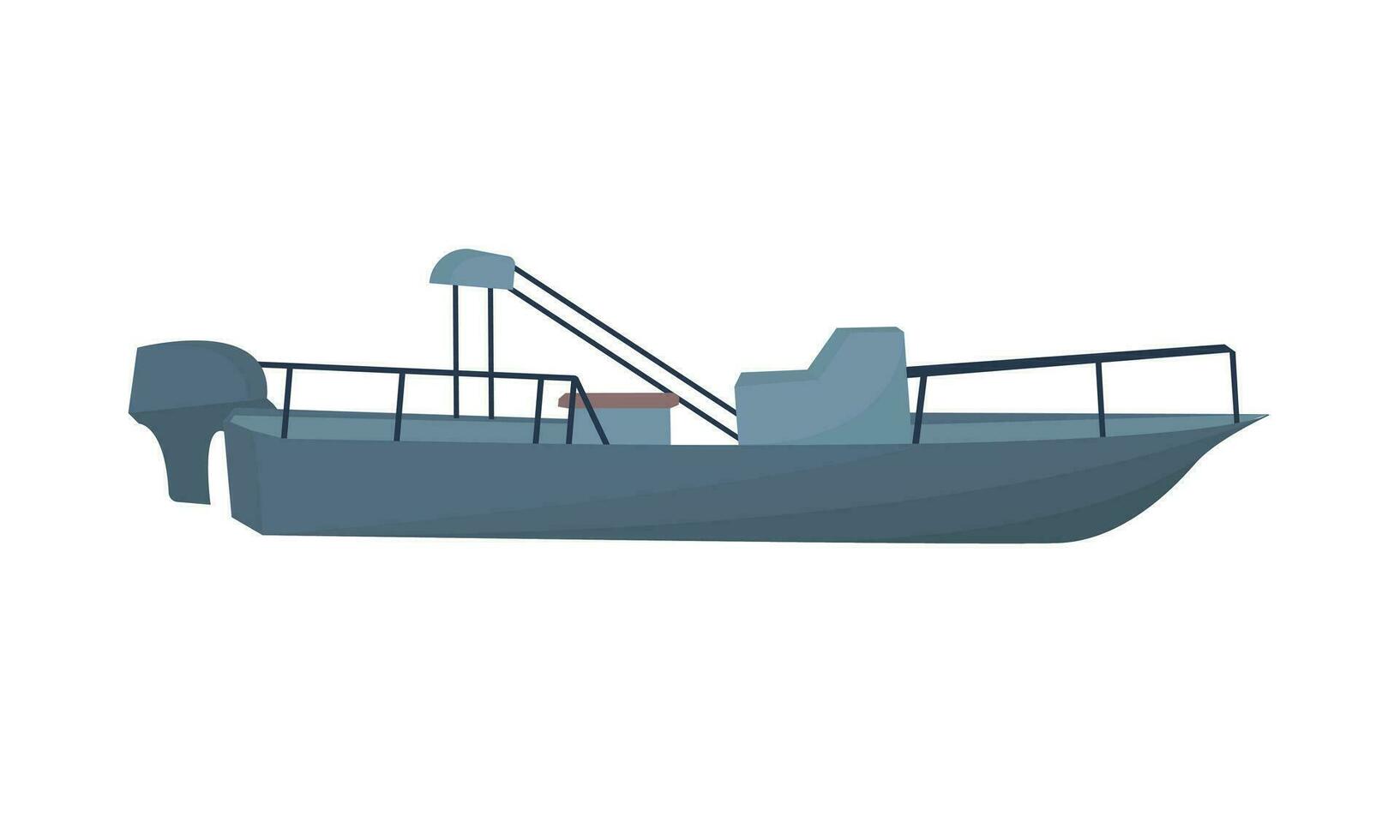 illustratie van een visvangst boot vector