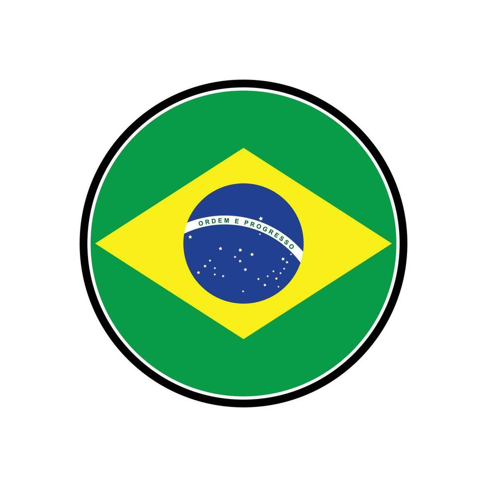 vlag van Brazilië. Brazilië vlag icoon. Braziliaans vlag vector ontwerp. vlag icoon. vlag van Brazilië ontwerp illustratie.