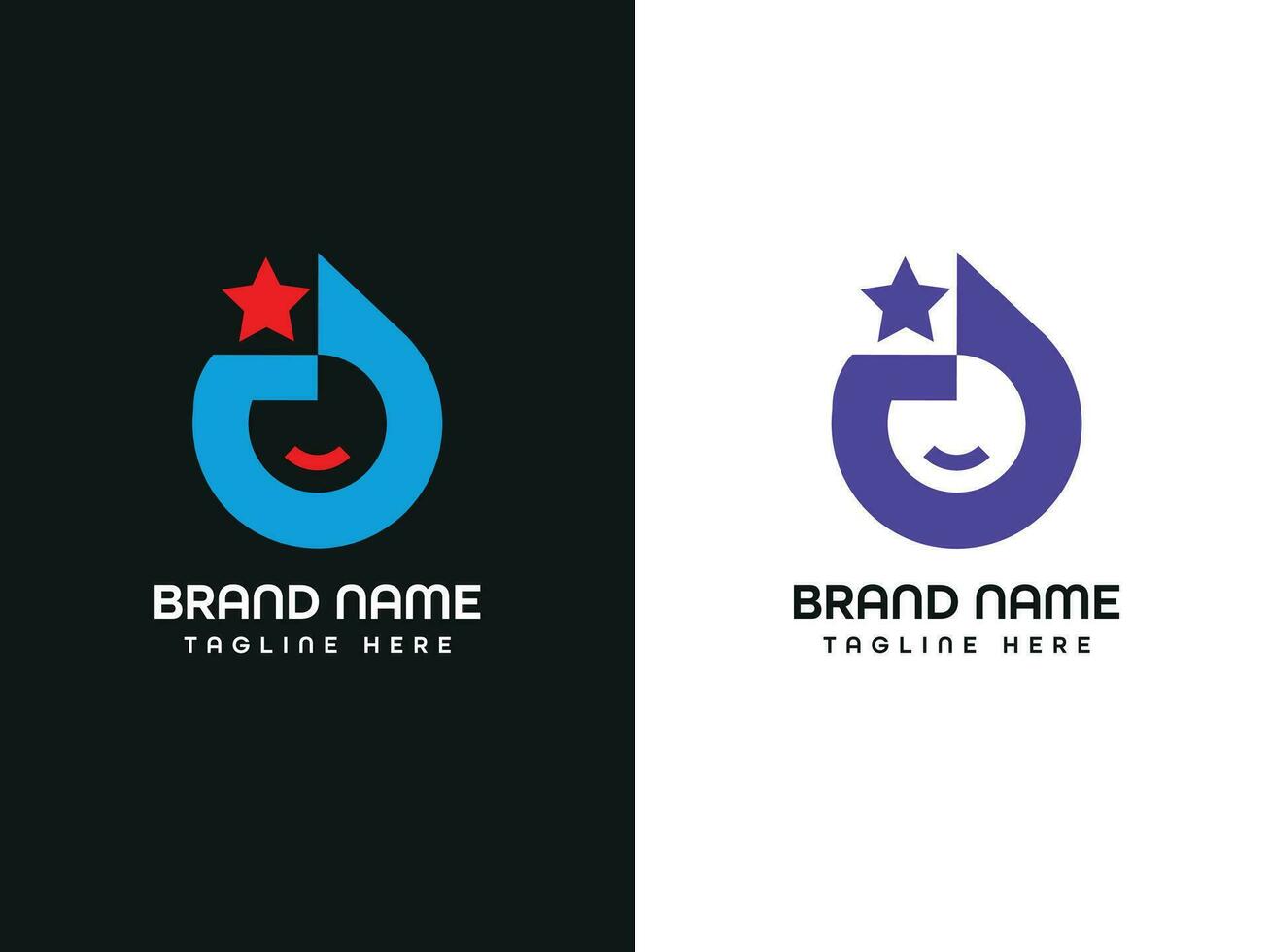 brief logo ontwerp vector