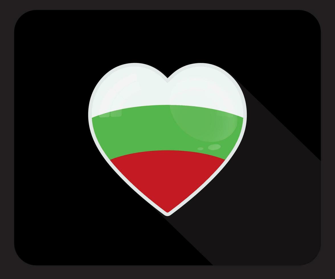 bulgarije liefde trots vlag icoon vector