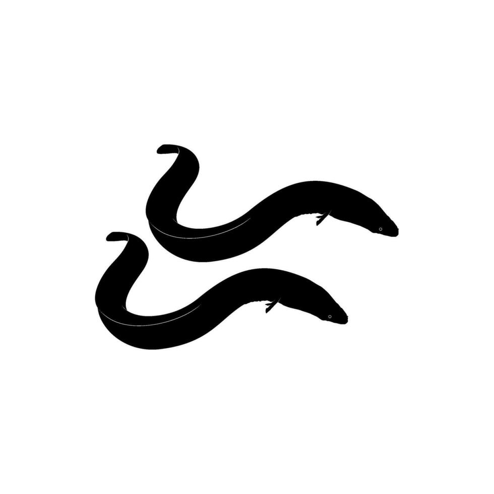 paling silhouet voor logo, pictogram, website, apps en of grafisch ontwerp element. vector illustratie