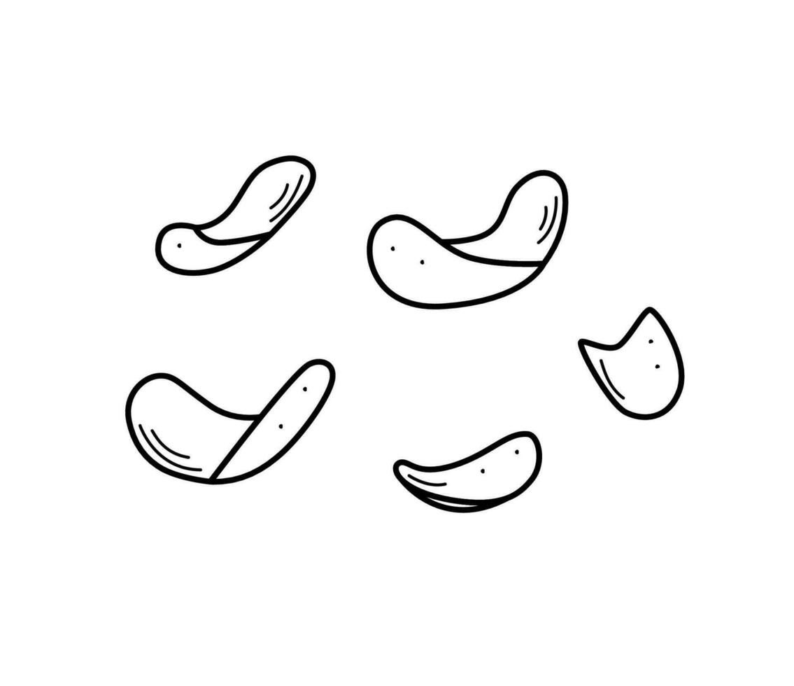 aardappel chips tekenfilm tekening vector. illustratie van een krokant tussendoortje, isoleren Aan wit. vector