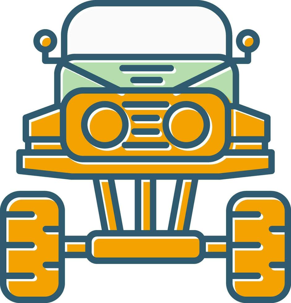 monster vrachtauto vector icoon