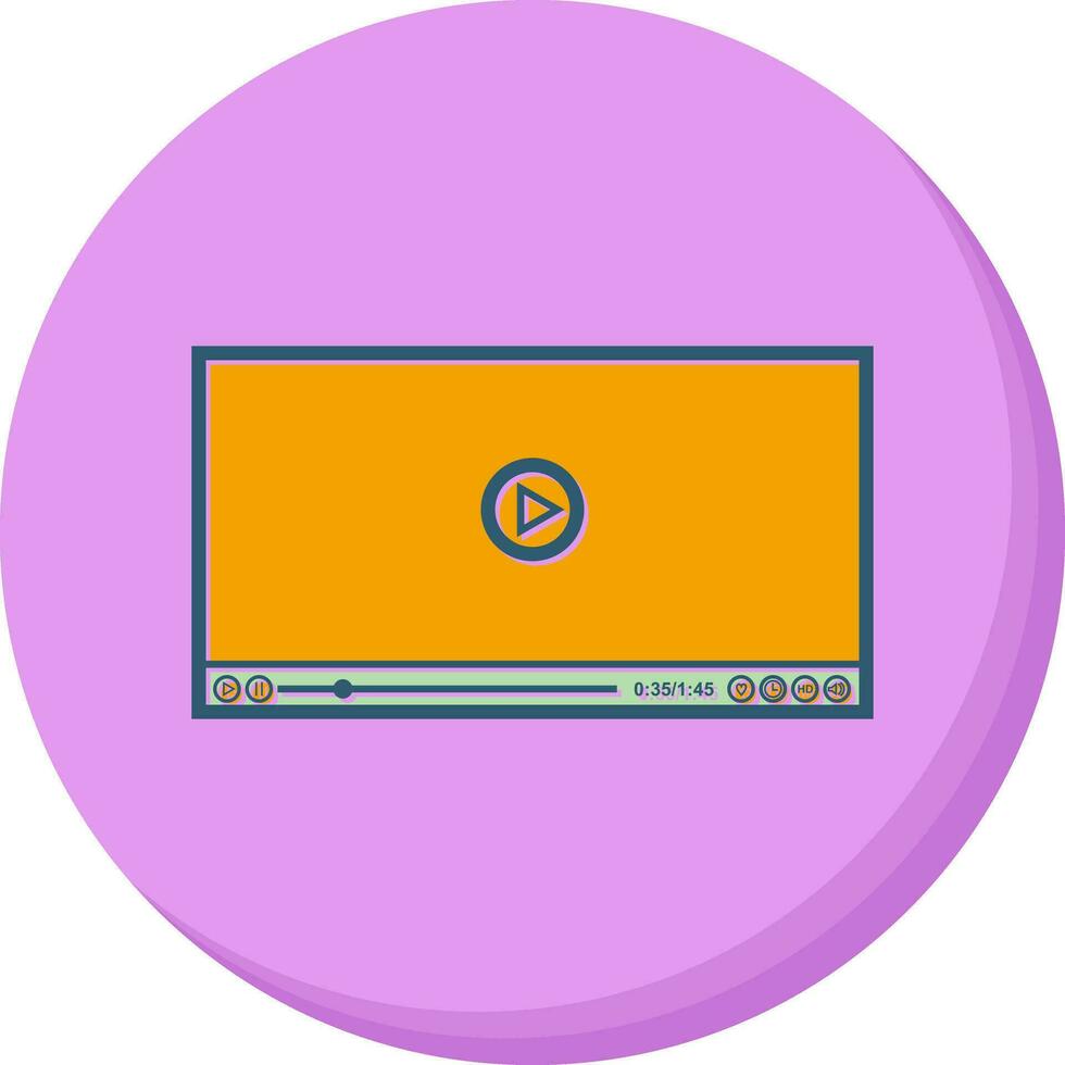 video speler vector icoon