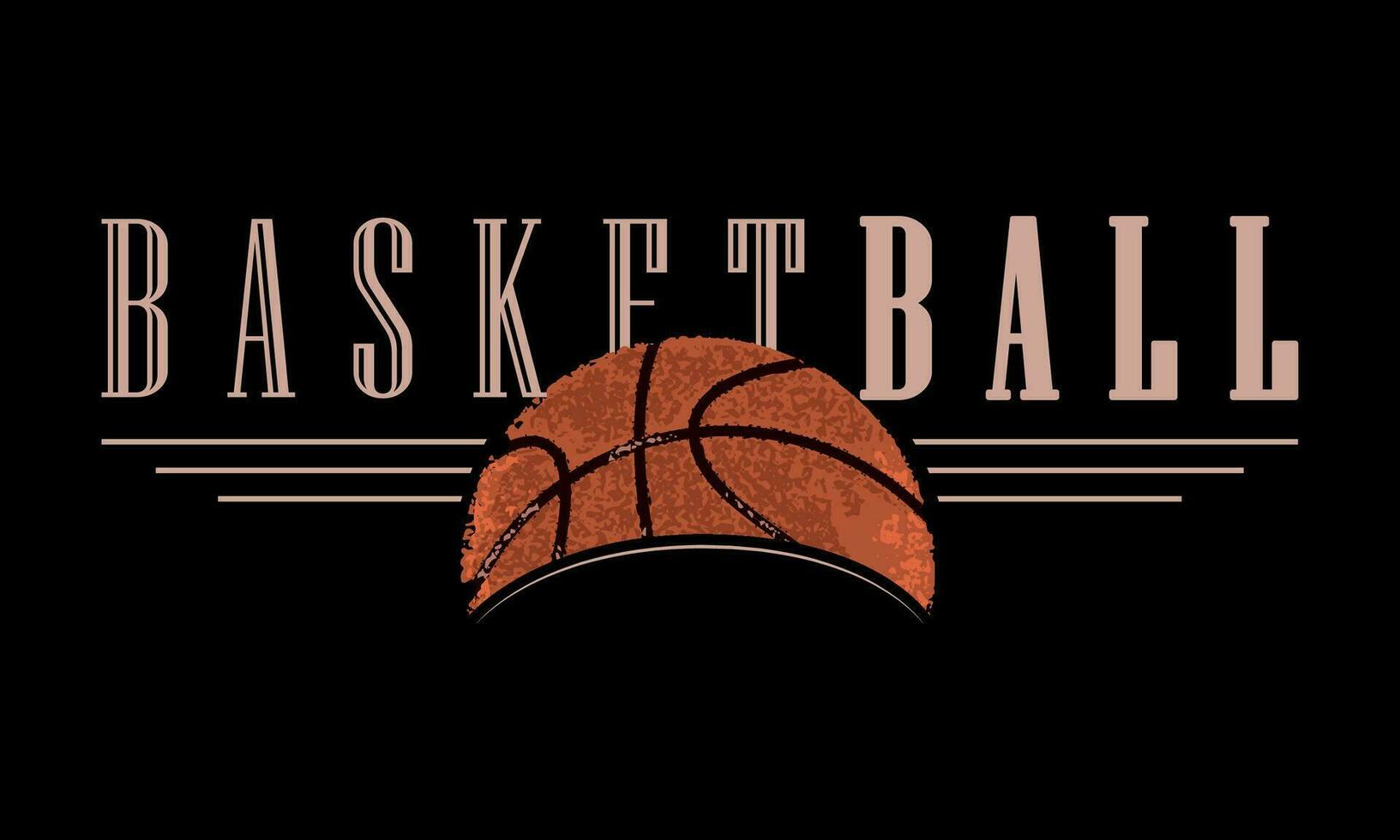 gekleurde basketbal grunge poster vector