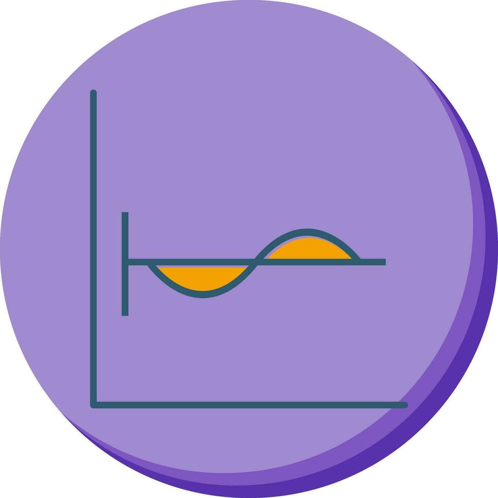 cosinus diagram vector icoon