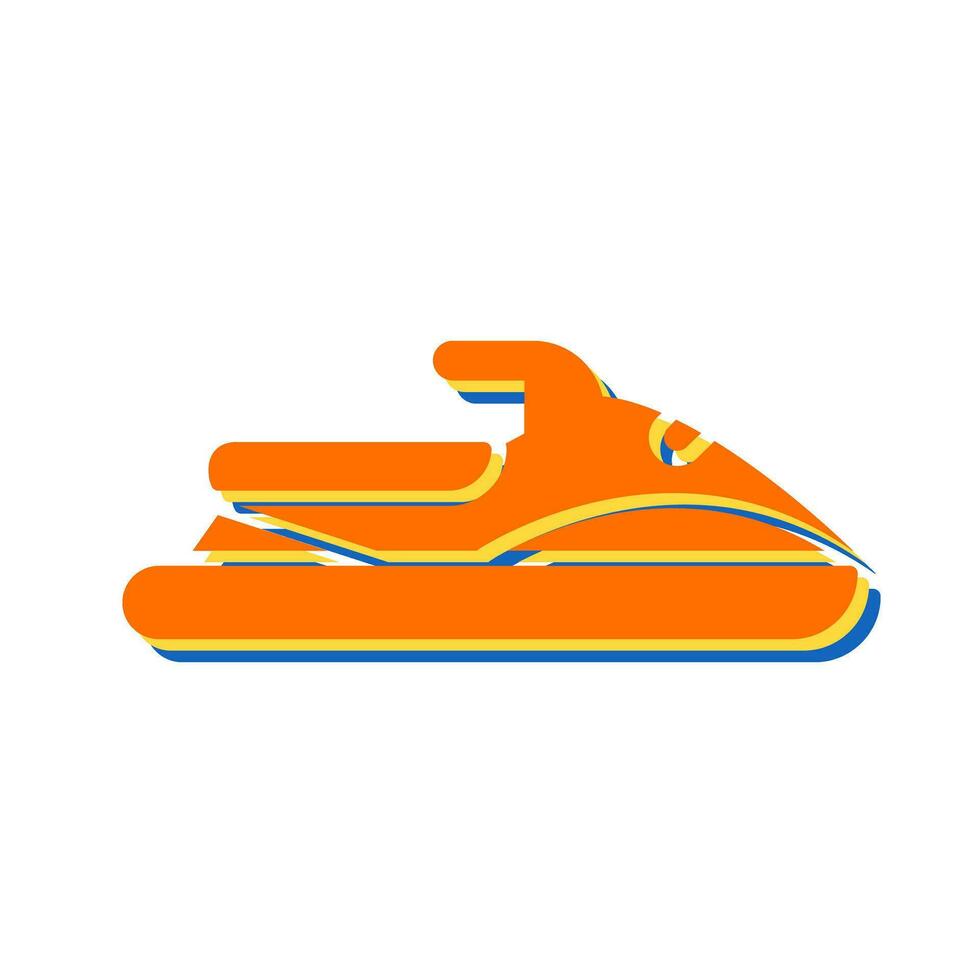 Jet ski vector icoon