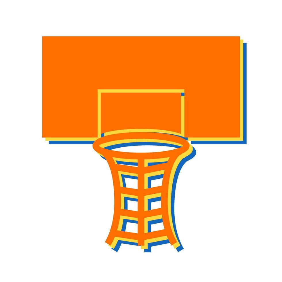 basketbal hoepel vector icoon