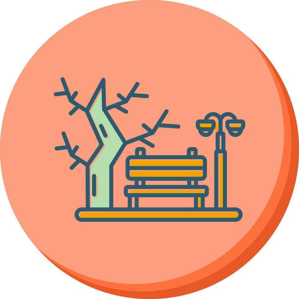 park vector pictogram