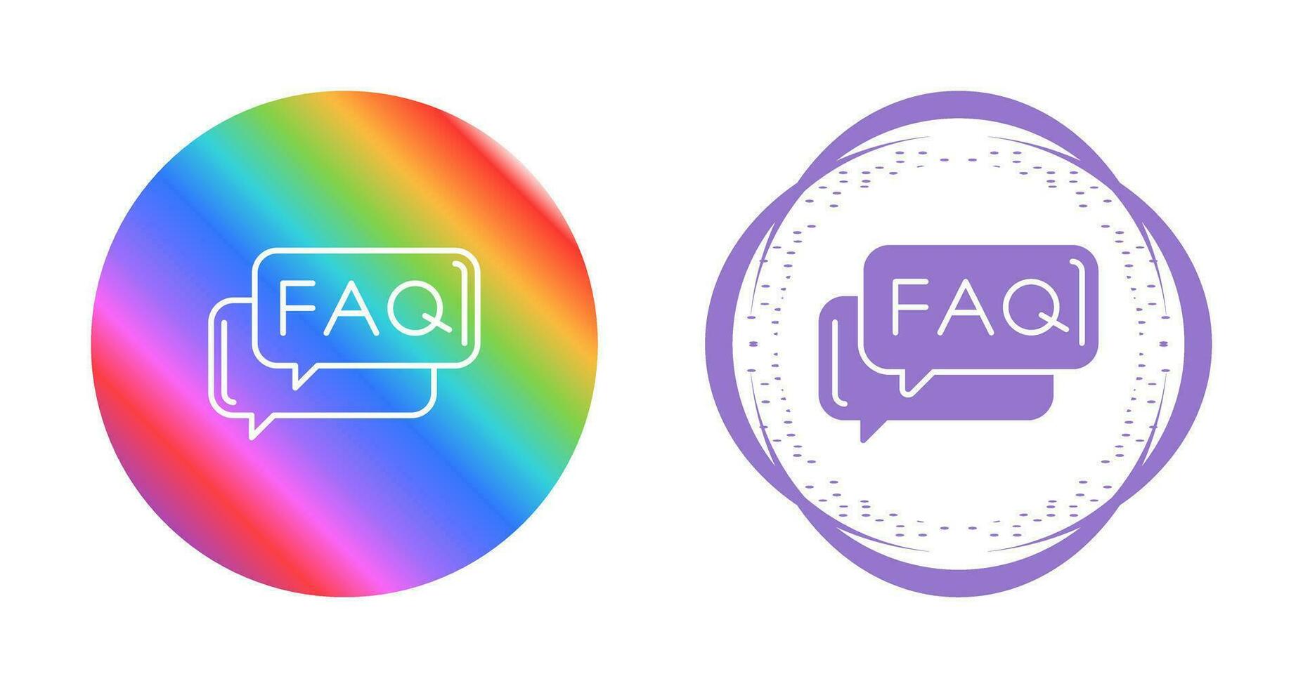 FAQ vector icoon