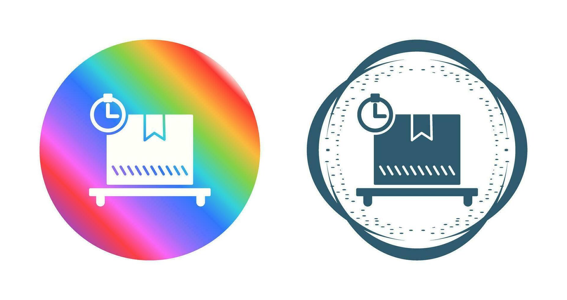 pakket in afwachting vector icoon