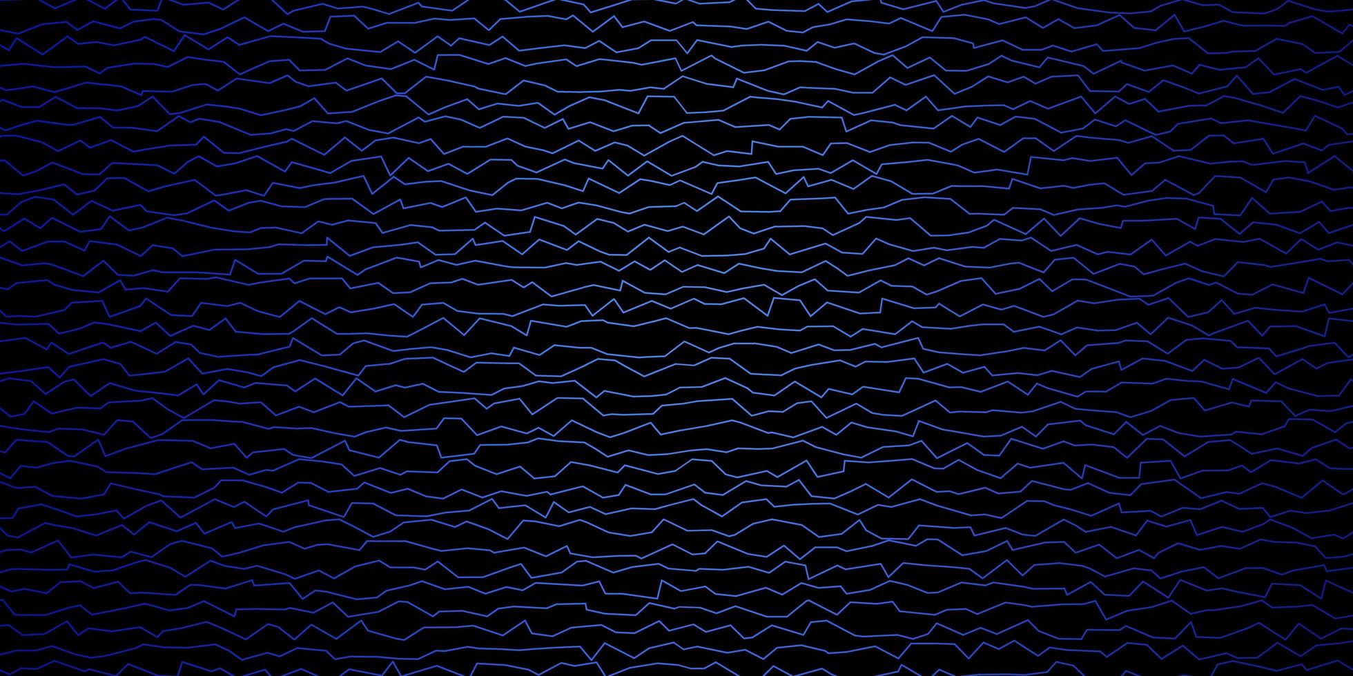 donkerblauw vectorpatroon met wrange lijnen. abstracte gradiëntillustratie met wrange lijnen. patroon voor commercials, advertenties. vector