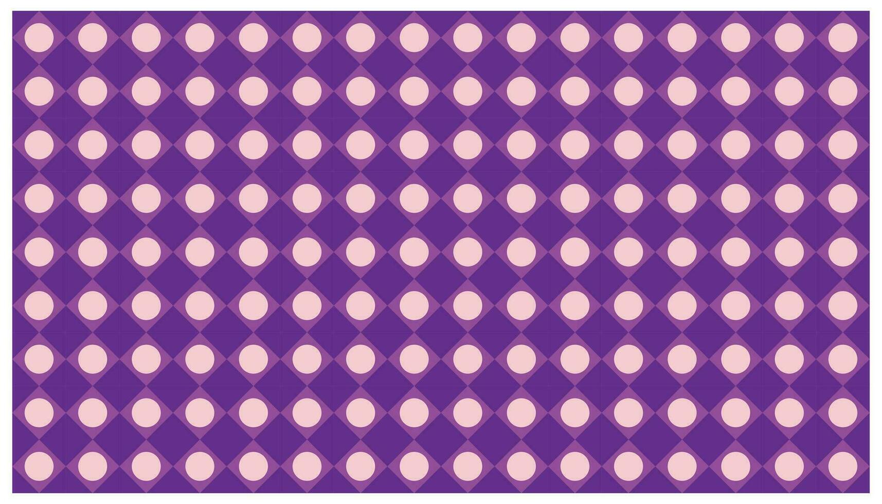 naadloos patroon met polka dots Aan een Purper achtergrond. abstract meetkundig achtergrond met regelmatig cirkel patroon vector