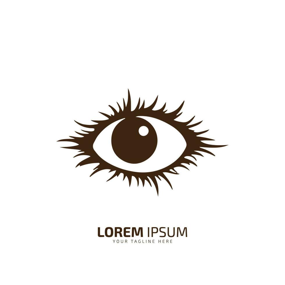 een logo van oog, oog icoon, oog vector silhouet isoleren Aan wit achtergrond