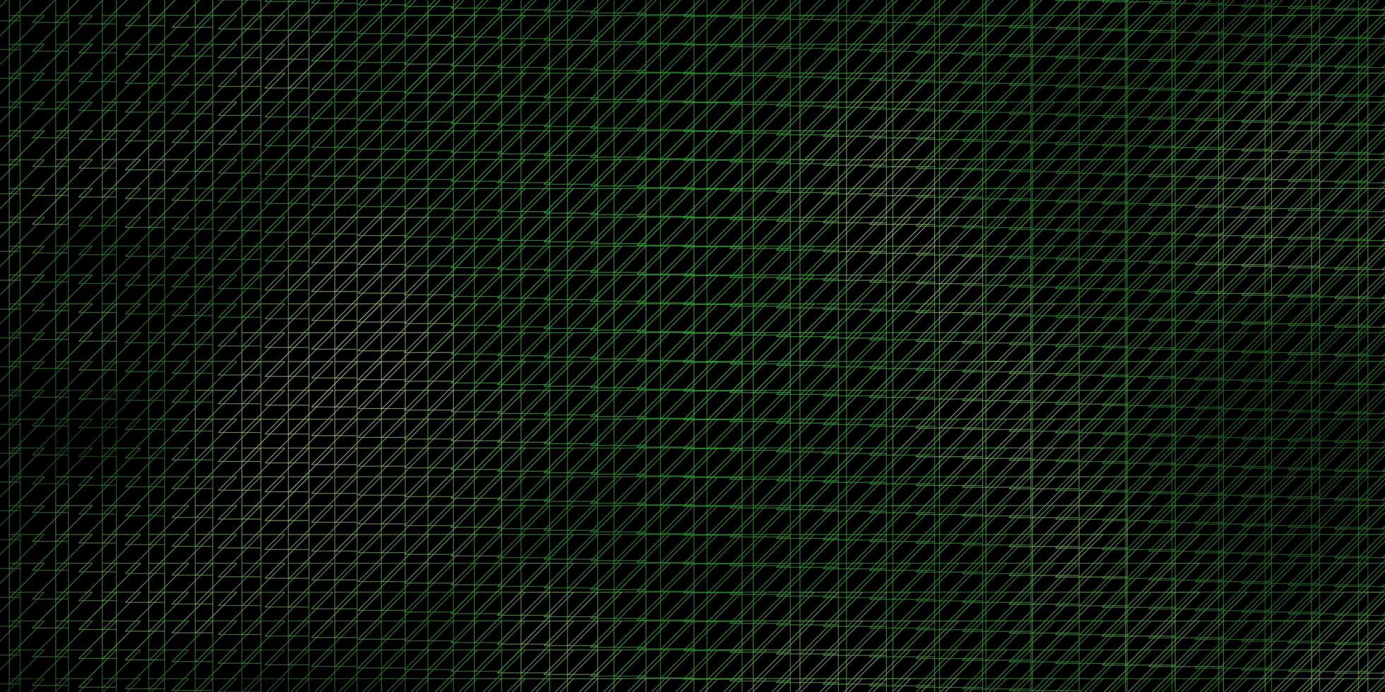 donkergroene vectorachtergrond met lijnen. gradiënt abstract ontwerp in eenvoudige stijl met scherpe lijnen. patroon voor boekjes, folders. vector