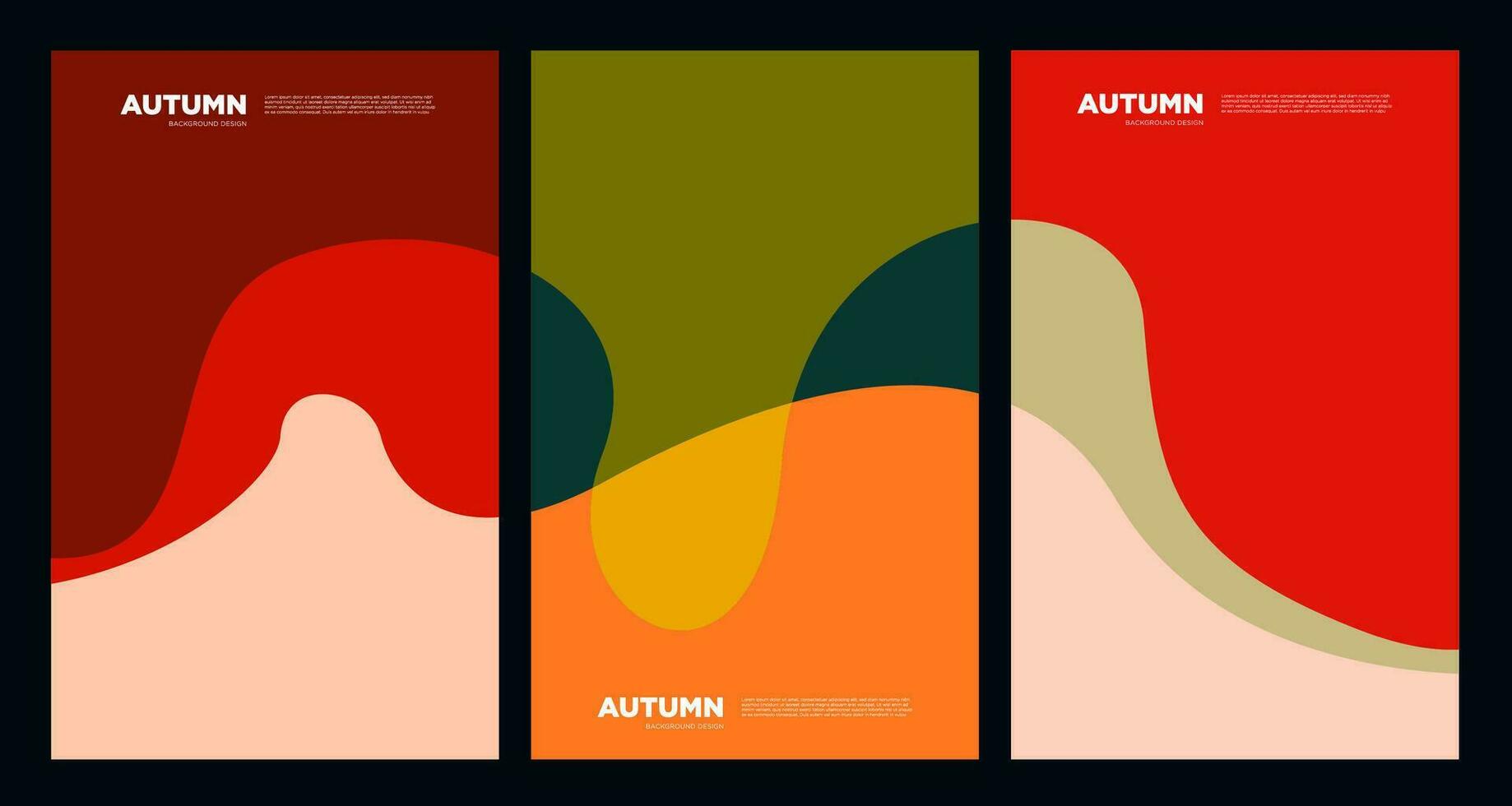 vector kleurrijk abstract vloeistof en vloeistof achtergrond voor herfst en vallen seizoen