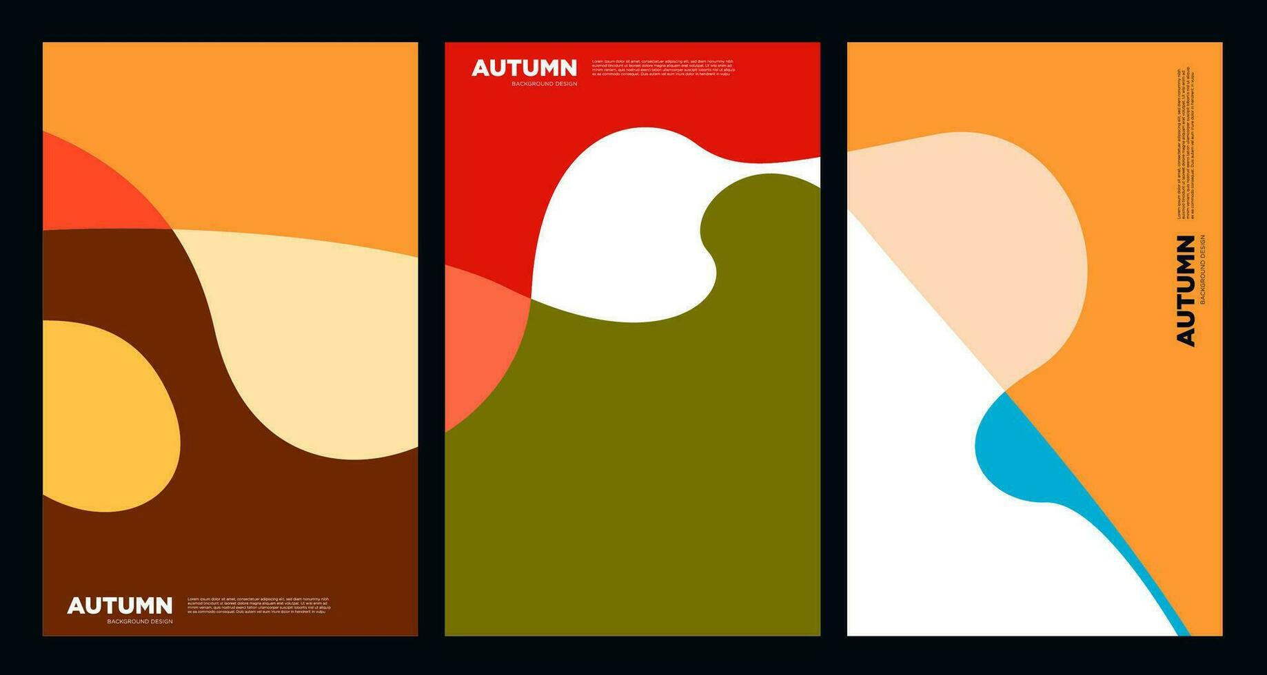 vector kleurrijk abstract vloeistof en vloeistof achtergrond voor herfst en vallen seizoen