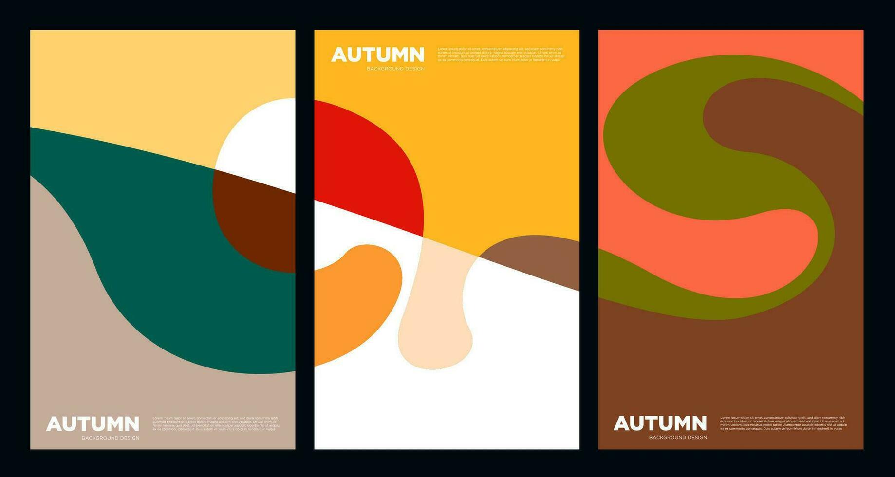 vector kleurrijk abstract vloeistof en vloeistof achtergrond voor herfst en vallen seizoen