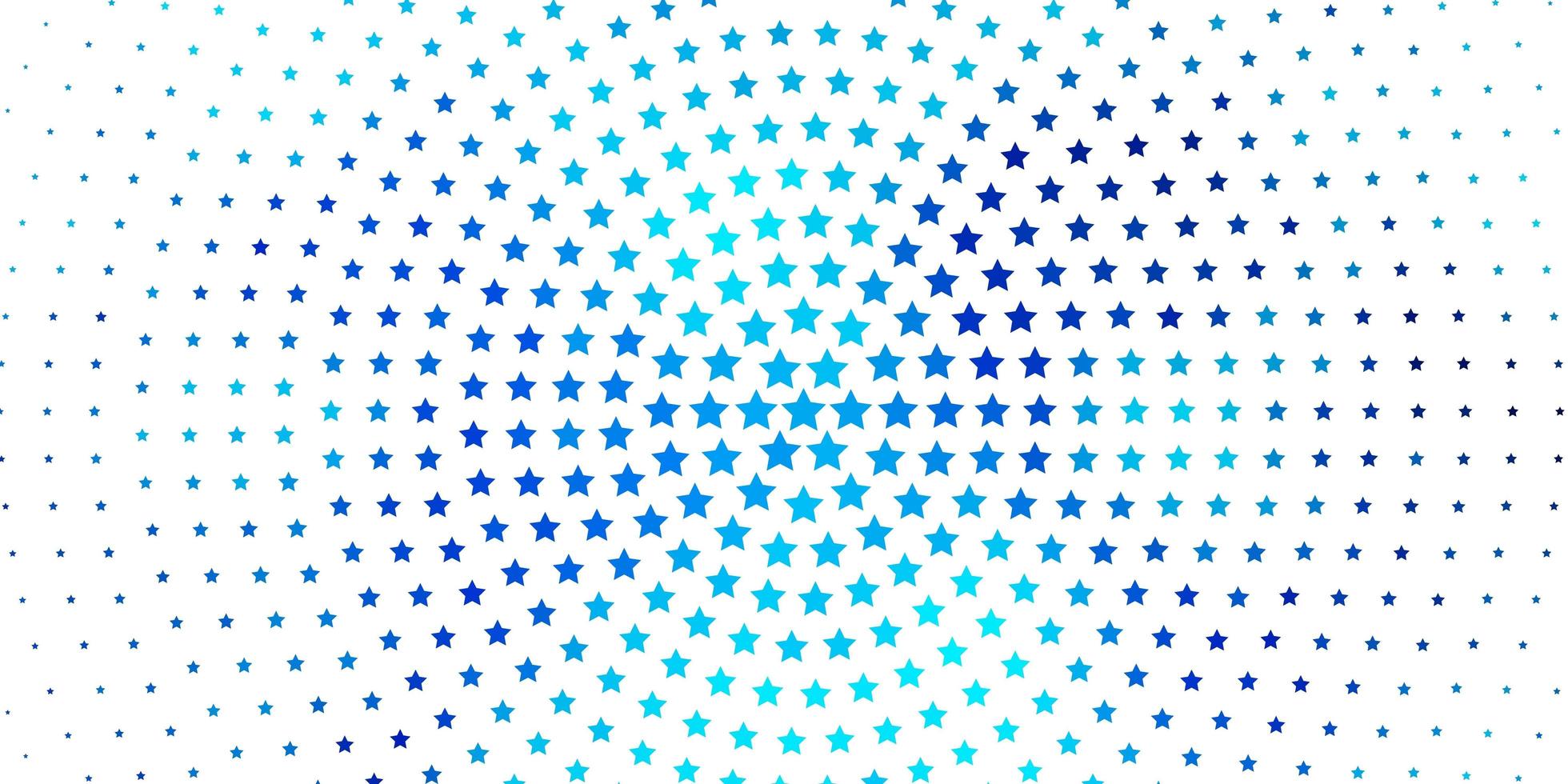 lichtblauwe vectorachtergrond met kleurrijke sterren. vervagen decoratief ontwerp in eenvoudige stijl met sterren. thema voor mobiele telefoons. vector