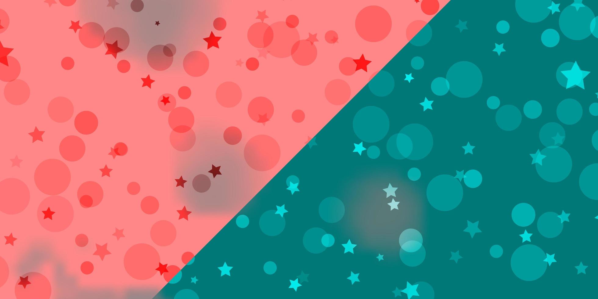vectorpatroon met cirkels, sterren. illustratie met set van kleurrijke abstracte bollen, sterren. ontwerp voor behang, stoffenmakers. vector