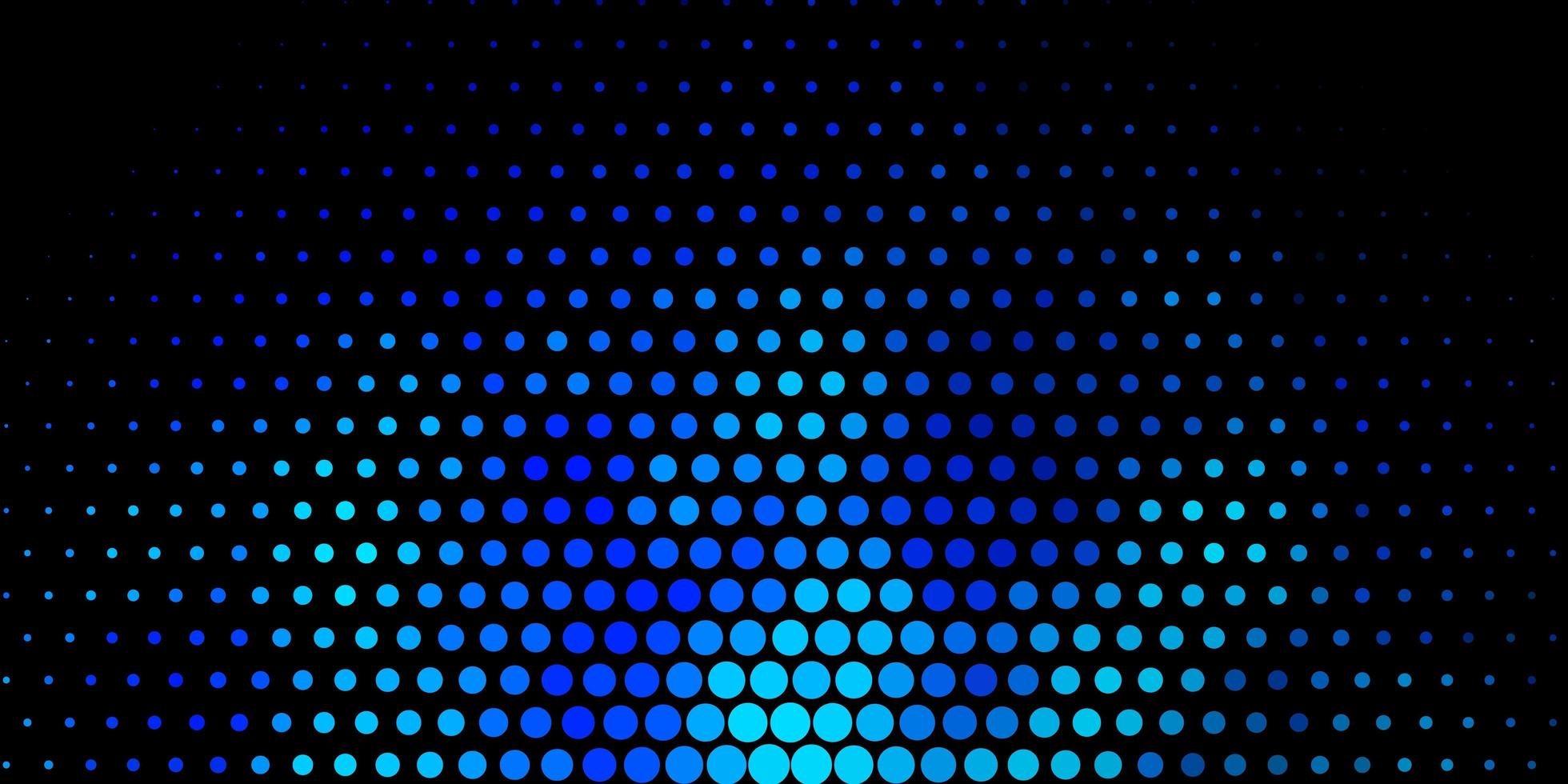 donkerblauwe vector achtergrond met stippen. glitter abstracte illustratie met kleurrijke druppels. ontwerp voor uw commercials.